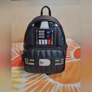 NWT Loungefly Star Wars Darth Vader Cosplay Mini Backpack with lights!